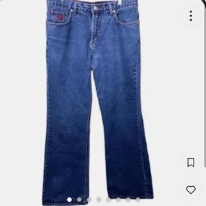 Cute hot sassy Y2K flare jeans from no boundaries vintage and hot stuff jeans
